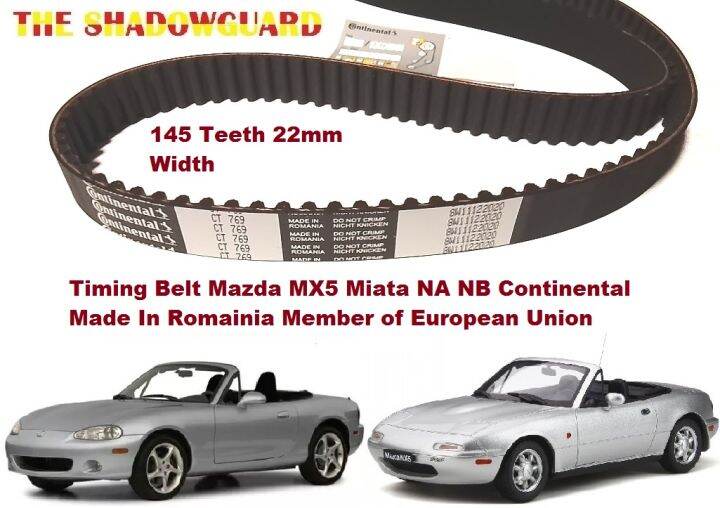 Timing Belt Mazda MX5 Miata NA NB Continental Made In Romainia Lazada PH