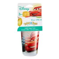 แก้วหัดดื่ม แพ็ค3ใบ Disney Baby Take &amp; Toss Sippy Cups, Disney Cars, 10 oz, 9M+, 3 cups