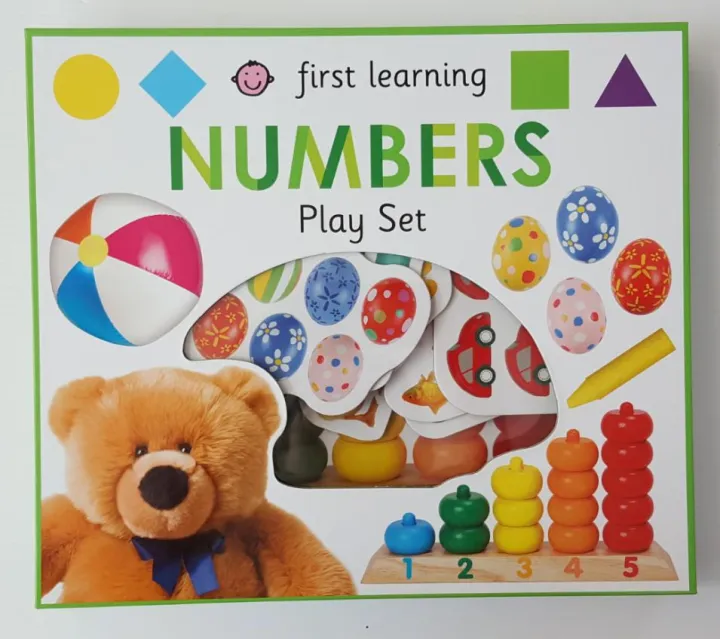 First Learning Numbers Play Set Board Book เหมาะสำหรับ 1+ กระดาษแข็งหนา ...