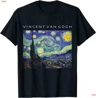 【The North FaceEE】dope ฟินเซนต์ ฟัน โคค ศิลปะ จิตรกรรม เสื้อยืดพิมลาย Vincent Van Gogh Starry Night T-Shirt Painting Art Shirt T-Shirt เสื้อยืดผู้ชาย เสื้อยืดหญิง cotton เสื้อยืดเเฟชั่น เสื้อคอกลมTEE