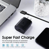 25W Type USB-C Super Fast Wall Charger สาย3FT สำหรับ Galaxy S20 S21 5G