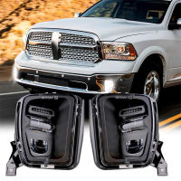 สำหรับ Dodge RAM 1500 2500 3500 2013-2018 Led หมอกขับรถหมอกโคมไฟประกอบกับ Bright LED DRL สำหรับ Dodge Ram รถ