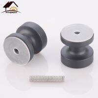 Myhomera Door Handle Glass Door Knob Puller Push Bathroom In &amp; Out Shower Cabinet Drawer  Black Handles with M6 Screw Door Hardware Locks