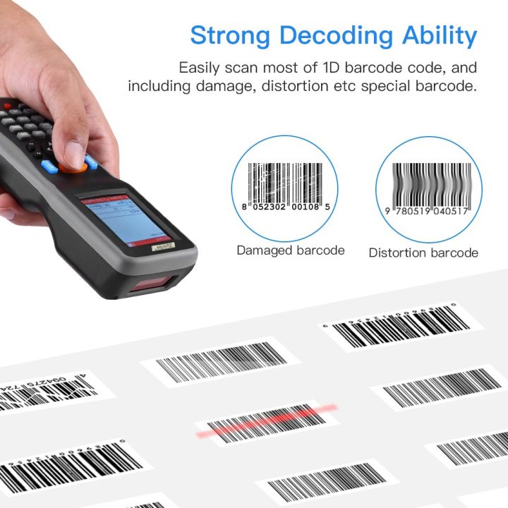 bkgroup-warehouse-wireless-barcode-scanner-1d-warehouse-inventory-counter-collector-data-terminal-pdt-เครื่องอ่านบาร์โค้ดไร้สาย-แบบพกพา