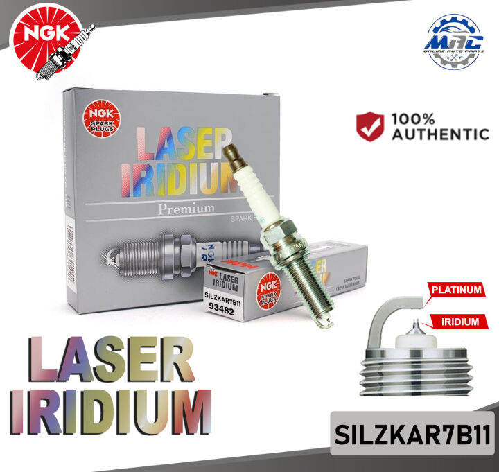 NGK SILZKAR7B11 93482 (4 PIECES) Laser Iridium Spark Plug for Subaru XV