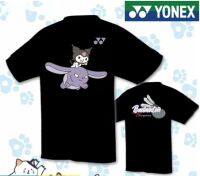 Yonex เสื้อแบดมินตัน2023ใหม่ YY แห้งเร็วเสื้อแนววัยรุ่นชุดฝึกเด็กขาสั้นแบบระบายอากาศชุดกีฬา