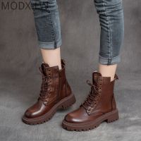 【CW】 2021 Boots Women Shoes for Winter Boots Fashion Shoes Woman Casual Autumn Leather Botas Mujer Female Ankle Boots Women