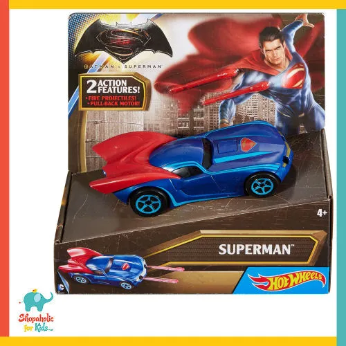 Hot Wheels Batman vs Superman - Superman Pull Back Vehicle s4kph car dc  comics justice league super hero superhero race racing rumble toy  collectible cars boy | Lazada PH