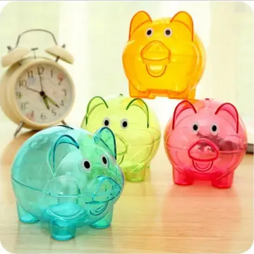 Clear Piggy Bank, Clear Acrylic Piggy Bank for Adults, unopenable Piggy  Bank Money Box, Kids' Money Banks Transparent Coins Saving Pot Cash  Container