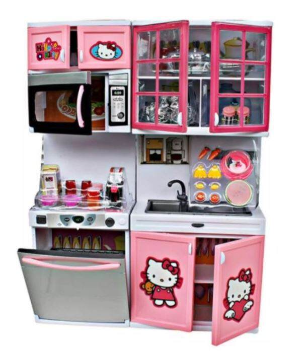 PLAYSET Modern Kitchen 16'inch. Battery Operated Toy Kitchen Playset, FOR KIDS GIRL 3 YEARS