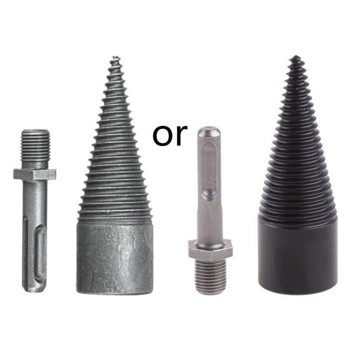 Wood Log Splitter Firewood Drill Bit Tool Steel Logs Splitters Electric