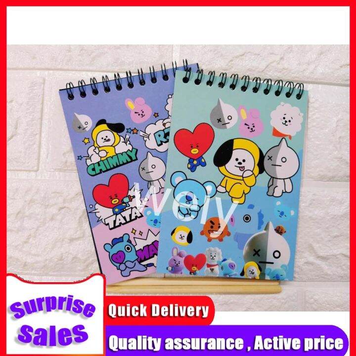 Sanrio bt21 unicorn LOL DIY Drawing Book scratch graffiti magic note ...