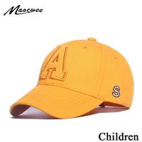 HOT▤  2019 Child Hats Kids Snapback Baseball Cap With Letter Embroidery Funny Hats Spring Summer Hip Hop Boy Hats Sun Caps Bones