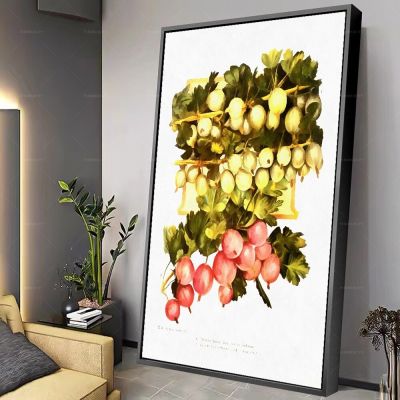 ForBeauty Elegant Abstract Flower With Fruit Print - Timeless Beauty For Any Space Morden Art Room Wall Decoration New 0822