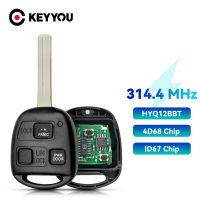 KEYYOU กุญแจรีโมท3ปุ่ม4D68 4D67ชิป314.4เมกะเฮิร์ตซ์ FOB สำหรับเล็กซัส RX330 RX350 RX400h 89070-48821