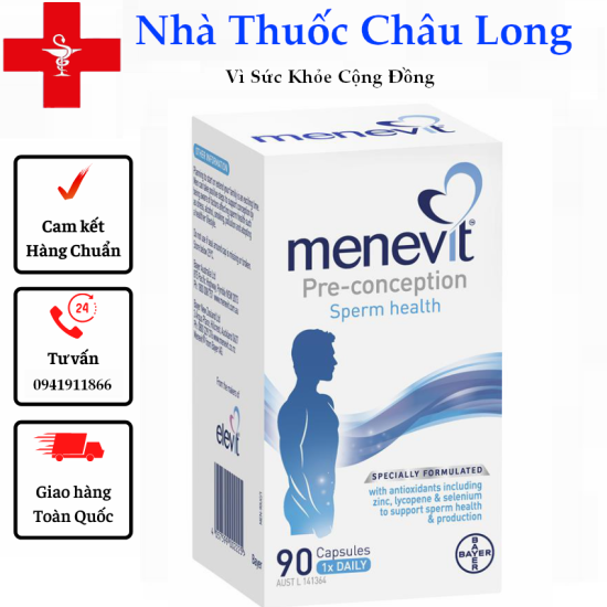 Menevit 90 viên giúp cải thiện và nâng cao chất lượng tinh trùng - ảnh sản phẩm 1