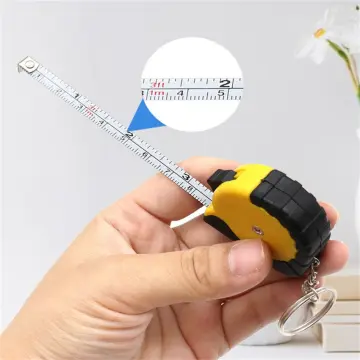 2m Mini Keychain Tape Measure Portable Steel Tape Measure Metric