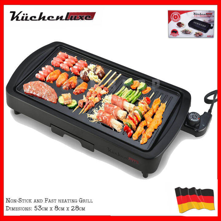 Kuchenluxe 2in1 Samgyupsal Electric Grill with Automatic Oil Exhaustion
