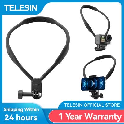 TELESIN Neck Hold Mount Chest Mount For Gopro Hero 11 10 9 8 7 6 5 Insta360 DJI Osmo Action Silicone Action Camera Accessories