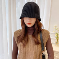 Luxury nd Women Solid Skullies And Beanies Fashion Winter Warm Knitted Hats Bonnet Casual Soft Stripe Acrylic Hat Cap YD011