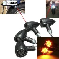 1 Pc Motorcycle Bike LED Amber Red Turn Signal Brake Stop Light Blinker Light Indicator Bulbs 12V 13 LED 7.5x6x3.5cm