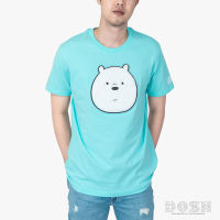 DOSH UNISEX T-SHIRTS WE BARE BEARS เสื้อยืดคอกลม แขนสั้น ผู้ชาย-ผู้หญิง DBBMT5039-GR