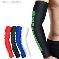 【CC】 1PCS Non-Slip Silicone UV Protection Cycling Arm Warmers Basketball Elbow Sport Armguard Men Cuff Sleeves