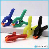 RUSSELLERT 1Pc/10Pcs ไนล่อนสลับ สปริงหนีบ พลาสติกทำจากพลาสติก เครื่องมืองานไม้ ที่หนีบไม้ ของใหม่ ดีไอวาย ที่หนีบมือ ปลอกรัดตรึงงานไม้