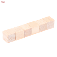 SIYI?Gift?Cheap? 100pcs unfinished BLANK MINI DIY ไม้สแควร์ Solid cubes สำหรับ woodwork CRAFT