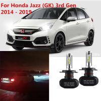 สำหรับ Honda Jaz~z (GK) 3rd Gen 2014 - 2019 (หัว) H4ไฟ LED ไฟหน้ารถไฟหน้าอัตโนมัติ6000K สีขาวชุดไฟตัดหมอก