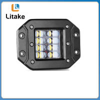 สปอตไลท์แบบฝังดินกันชนไฟรถทำงาน5นิ้ว24W ไฟสี่เหลี่ยม Led ขนาดเล็กเลนส์6d สำหรับรถออฟโรด