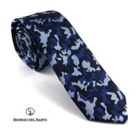 Giorgio Del Sarto Necktie Blue Fabric Texture เนคไทสีน้ำเงินมีเท็กเจอร์