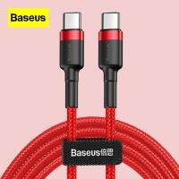 Baseus 60w Dual Type-c Data Cable 1m 2m for Laptops Fast Transmission PD Flash Charging Aluminum Alloy TPE Wear Resistant Cable