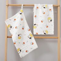 ผ้าเช็ดหน้า/เช็คตัวเด็ก   Muslin organic 100% cotton baby face towel 25x25 /48x25cm