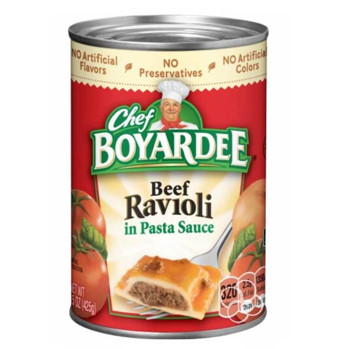 Chef Boyardee Beef Ravioli in Pasta Sauce, 15 oz. / 425g | Lazada PH