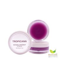 Baimiang ลิปบาล์มบำรุงริมฝีปากน้ำมันมะพร้าว กลิ่น ลูกหม่อน ตรา Tropicana ขนาด 10 กรัม ร้านใบเมี่ยง