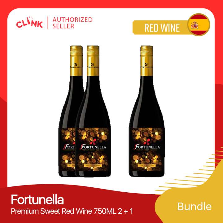 Fortunella Premium Sweet Red Wine 750ML 2 + 1 Bundle | Lazada PH