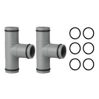 2Piece T Joint for Water Hose 1.25In Hose Replacement Adapter Swimming Pool Straight Joint Replacement Parts for INTEX