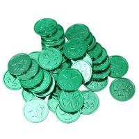 Coins Toys Patrick Party Pirate Shamrock S Day Coin Supplies St Green Treasure Gold Decorations Favors Lucky Leprechaun Leaf