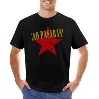 No Pasaran T-Shirt Summer Top Graphics T Shirt Oversized T Shirts Tee Shirt T-Shirts For Men Cotton