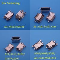 100Pcs / Lot Micro USB Charging Connector แจ็คพอร์ต Type C สําหรับ Samsung A01 A015 A015F A11 A115F A21 A31 A41 A51 A71