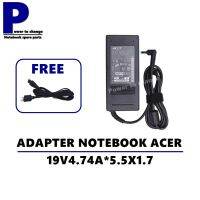 ADAPTER NOTEBOOK ACER 19V4.74A*5.5X1.7 / สายชาร์จโน๊ตบุ๊ค เอเซอร์ + แถมสายไฟ