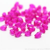 100pcs Non-Hyaline White Ab Faceted Teardrop Bead Austria Crystal Beads Waterdrop Loose Spacer Bead For Diy 3x5mm