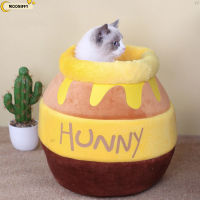 Warm Cat Nest House Plush Mat Cats Cushion Basket Honey Jar Shape s Product For Small Cat Dog Rait Accessories