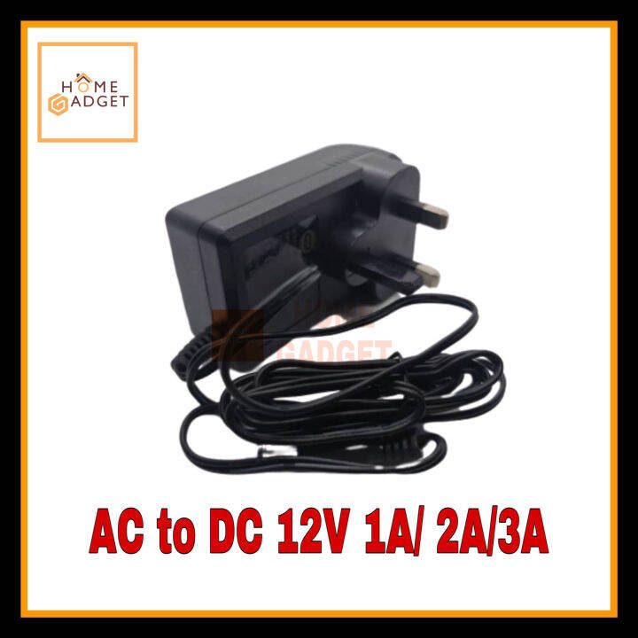 2 Pin Ac To Dc 12v 1a Power Supply Adapter Lazada 5553