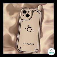 เคสโทรศัพท์รูปร่างโทรศัพท์ผลไม้ลายการ์ตูนใช้ได้กับ IPhone 14 13 12 11 Pro Max ฝาหลัง TPU แบบนิ่มทนเหงื่อป้องกันการแตก