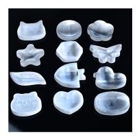 ☈℗✈ Parcelot Selenite Bowl Plate Rough Carved Fengshui Multi-style Chakra Healing