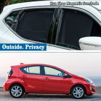 ม่านบังแดดม่านกรอบกระจกหน้าบังแดดรถแม่เหล็กสำหรับ Toyota Prius Hybrid C Aqua 10 2012 - 2020