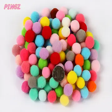 8/10/15/ 20/25/30mm Fluffy Soft Pompom Plush Pom Poms Ball Macaron Pompones  DIY