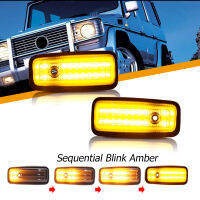 JDM แบบไดนามิก Ambe LED เครื่องหมายด้านข้างสำหรับ -Benz G-Class W463 W461 G500 G550 G55 G63 G65เลี้ยวไฟ,OEM Sidemarker โคมไฟ